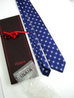 ISAIA NAPOLI CRAVATTA UOMO SETTE PIEGHE SEVEN FOLD SETA SILK